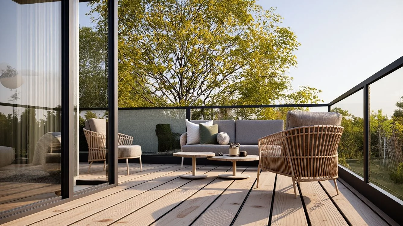 Byt 3. NP – balkon s posezením