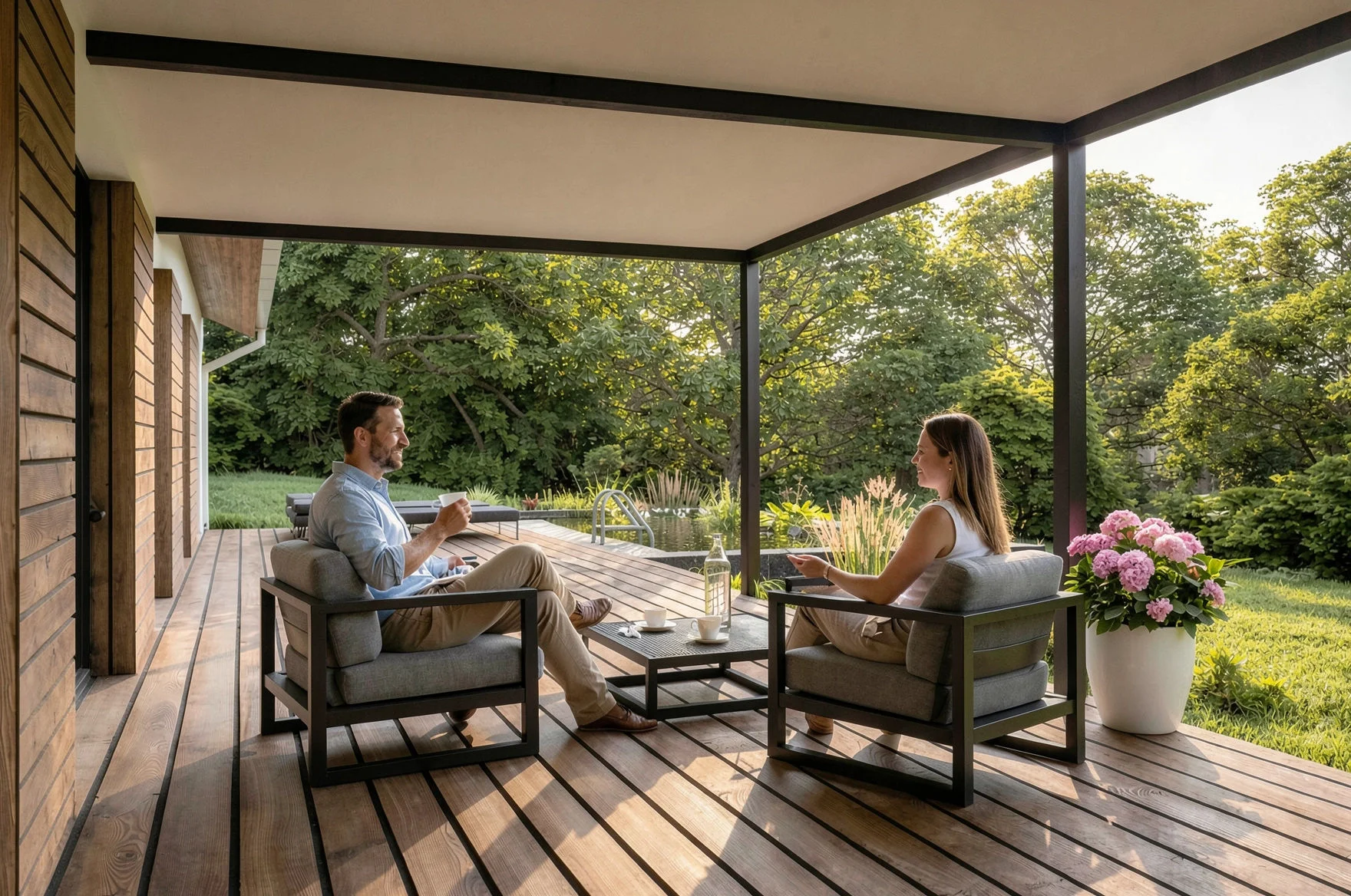 Vizualizace exteriéru – Rodinný dům Cejle (Terasa)